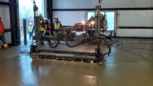 Concrete contractor Dayton, Toledo, Cleveland, Columbus Ohio, Pennsylvania, West Virginia we can save you time and money with our newest technology laser screed and riding power trowels.