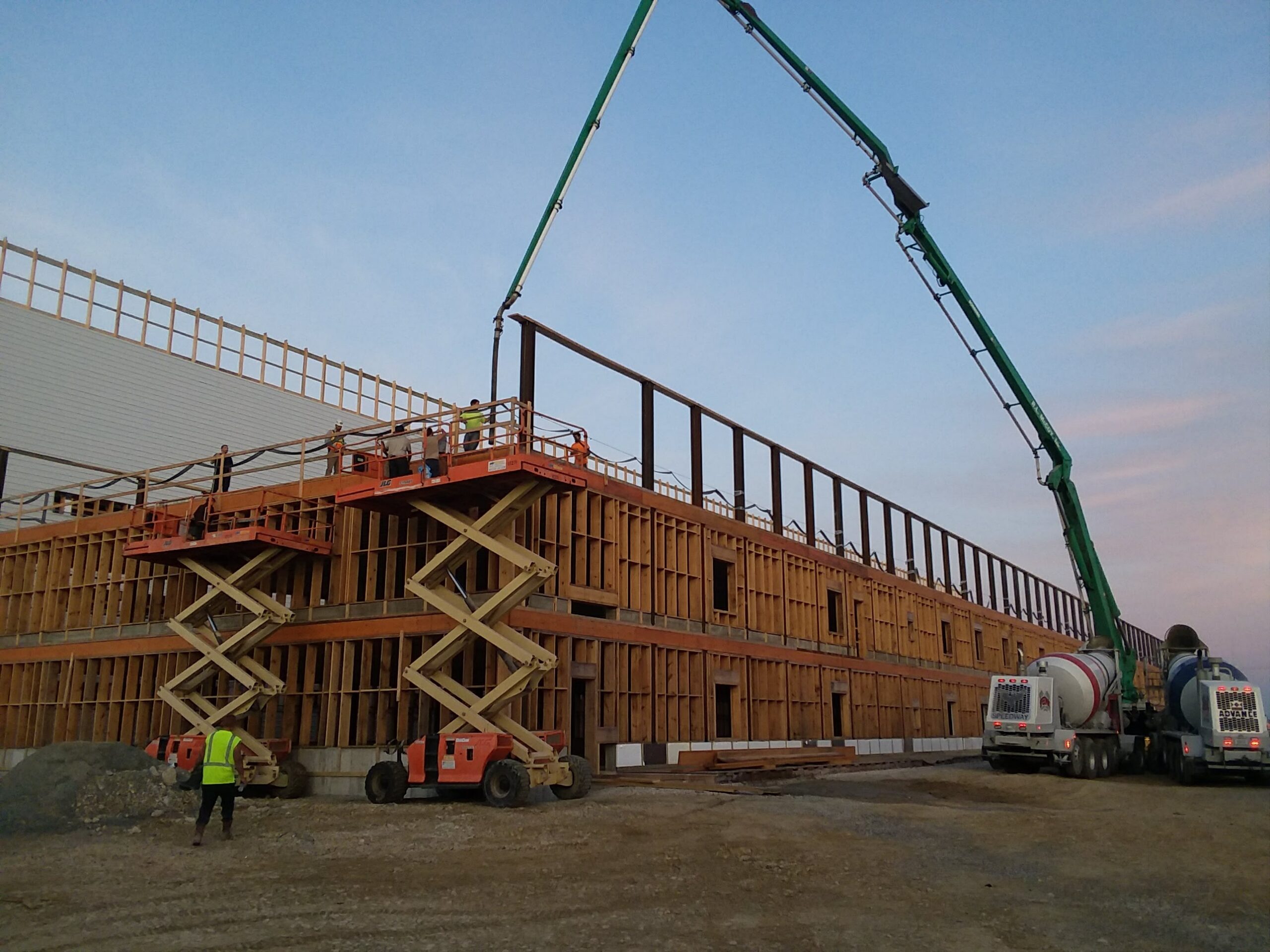 Multi-phase commercial concrete package for a 10-acre high school campus in Ohio