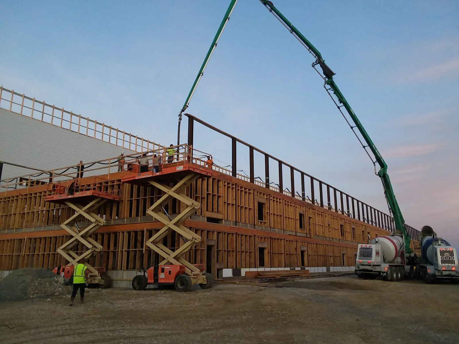 Multi-phase commercial concrete package for a 10-acre high school campus in Ohio